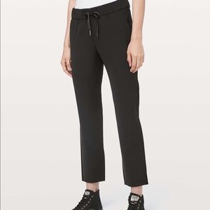 Lululemon “on the fly pant” (discontinued) - size 10, color black, 7/8 length.